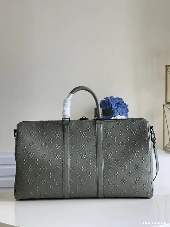 Official oldcobbler VUITTON BANDOULIÈRE LOUIS 50 KEEPALL 0514